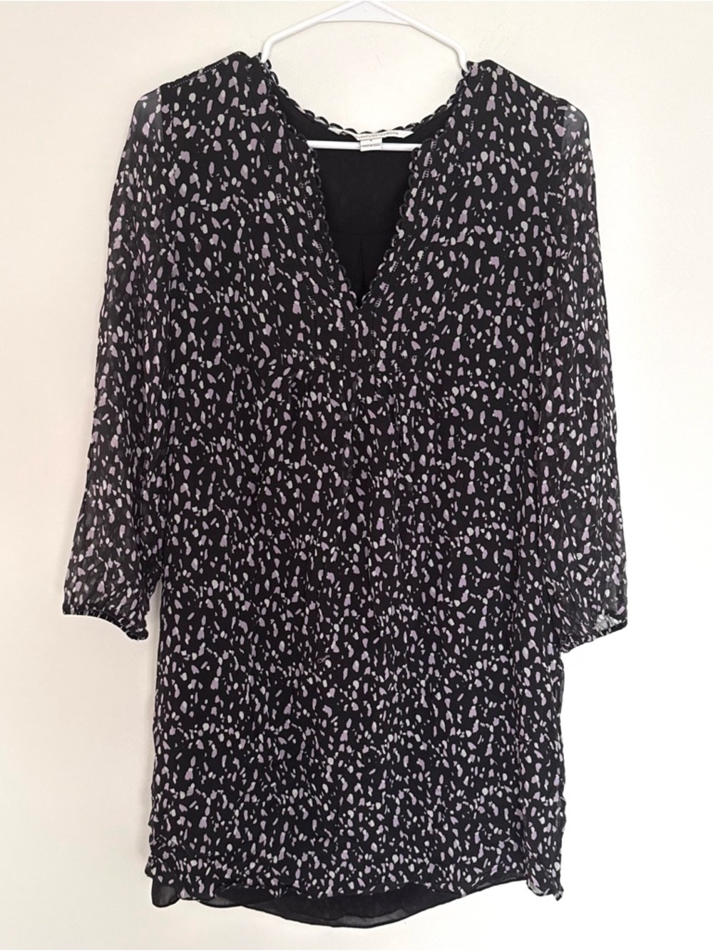 Diane Von Furstenberg Aria Chiffon Tunic Dress - Picture 2 of 8